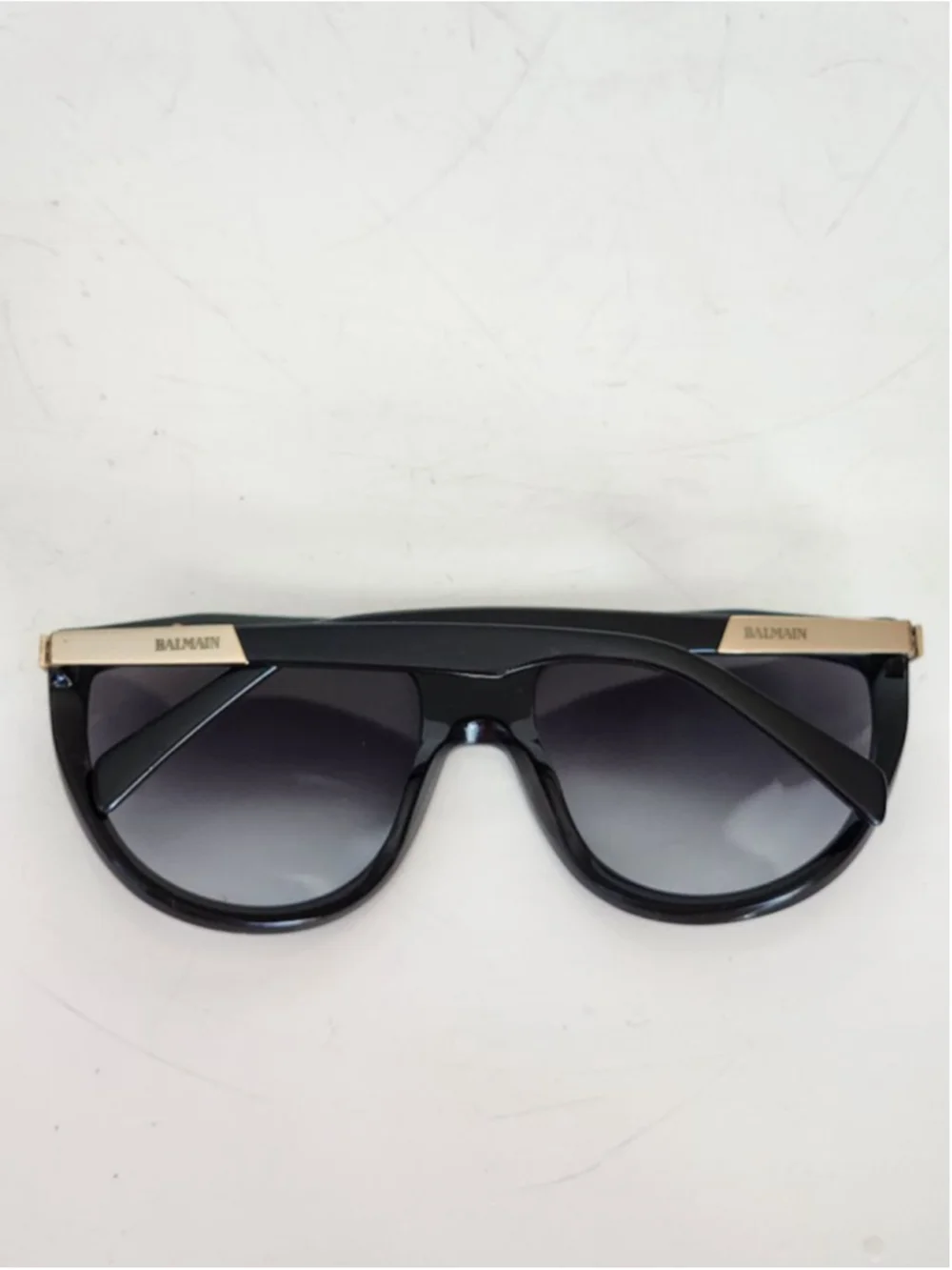 BALMAIN BL2114 Black Gold Gradient Sunglasses 57‎ mm